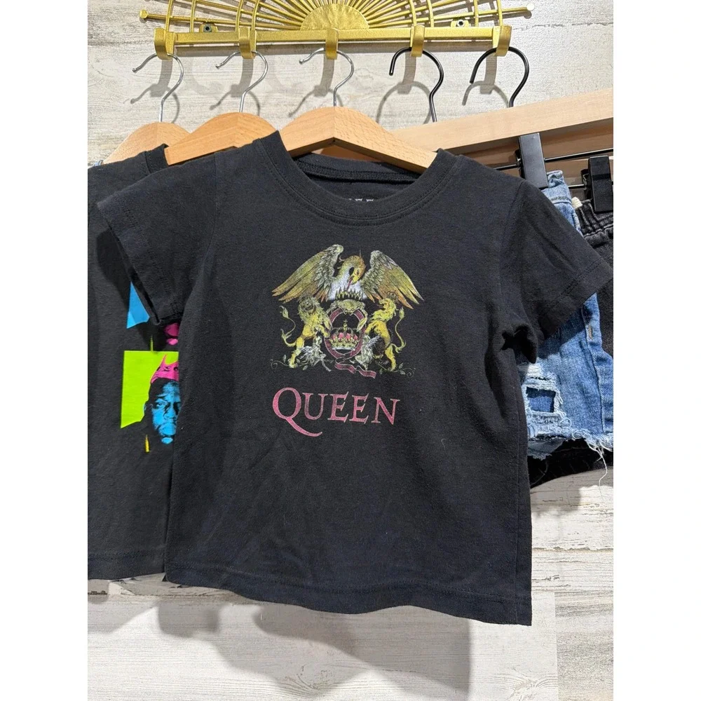 Queen Biggie Hot Wheels Bundle Boys 18M Graphic‎ Tee Denim Shorts Music Lot